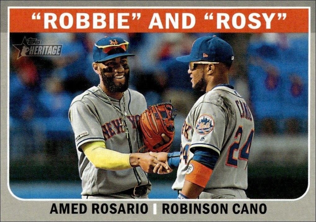 Amed Rosario 2019 Topps Heritage #CC-7 Baseball Trading Card - Front 2019 Topps Heritage Amed Rosario #CC-7 baseball trading card front