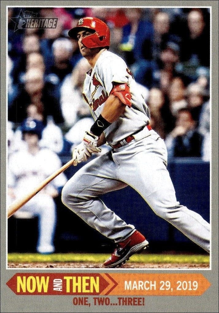Paul Goldschmidt 2019 Topps Heritage #NT-1 Baseball Trading Card - Front 2019 Topps Heritage Paul Goldschmidt #NT-1 baseball trading card front