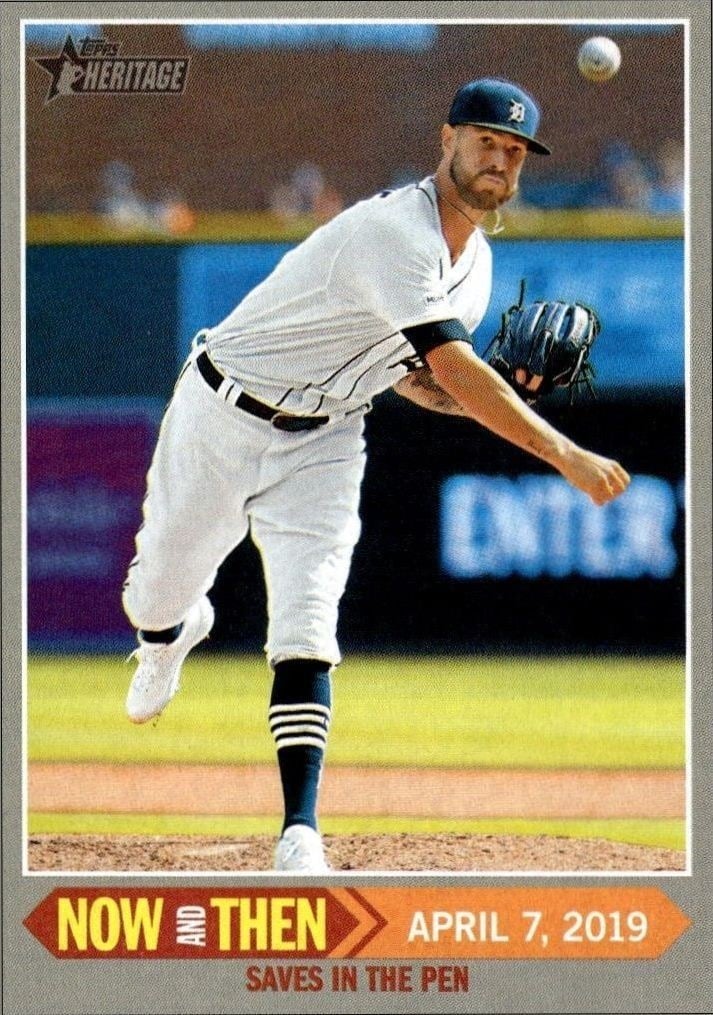 Shane Greene 2019 Topps Heritage #NT-8 Baseball Trading Card - Front 2019 Topps Heritage Shane Greene #NT-8 baseball trading card front