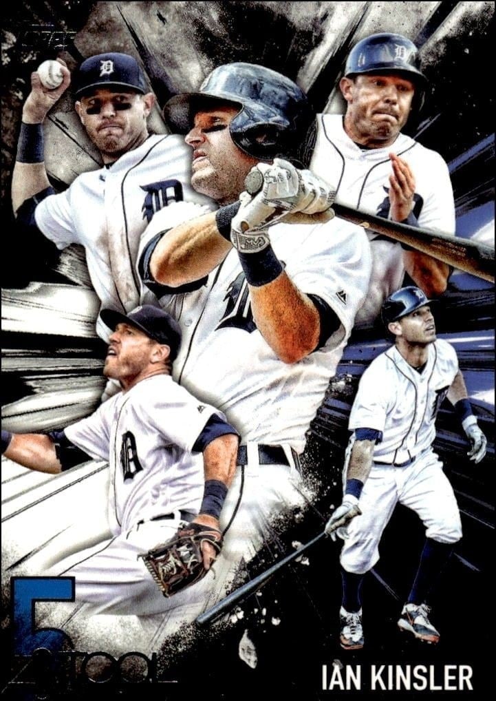 Ian Kinsler 2017 Topps #5T-27 Baseball Trading Card - Front 2017 Topps Ian Kinsler #5T-27 baseball trading card front