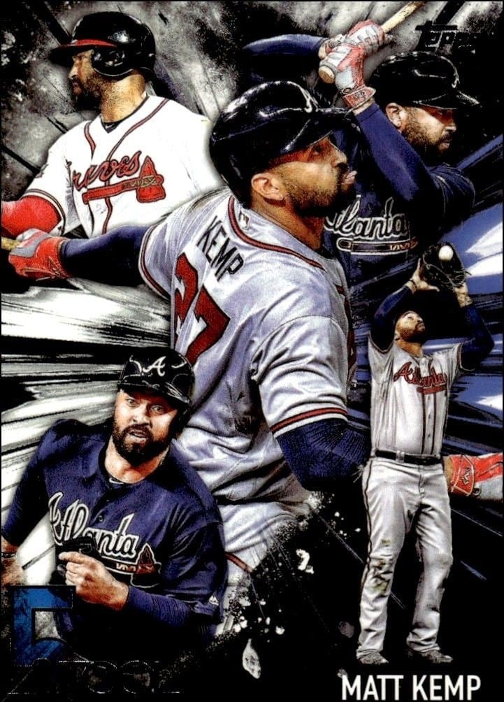 Matt Kemp 2017 Topps #5T-32 Baseball Trading Card - Front 2017 Topps Matt Kemp #5T-32 baseball trading card front