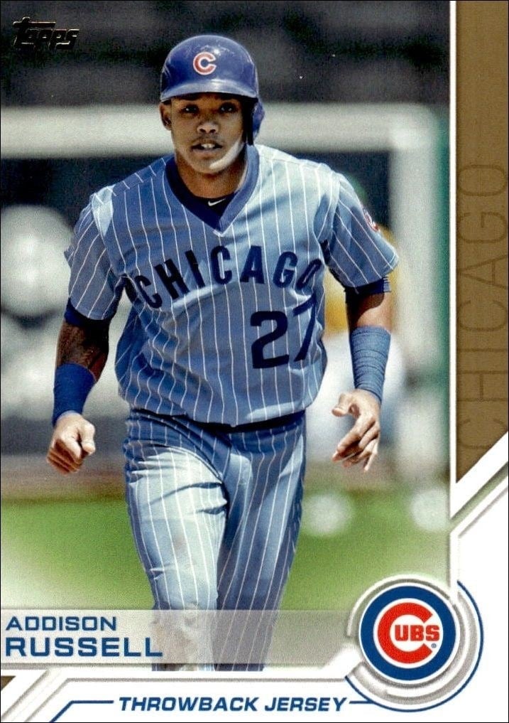 Addison Russell 2017 Topps #S-22 Baseball Trading Card - Front 2017 Topps Addison Russell #S-22 baseball trading card front