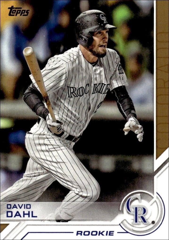 David Dahl 2017 Topps #S-83 Baseball Trading Card - Front 2017 Topps David Dahl #S-83 baseball trading card front