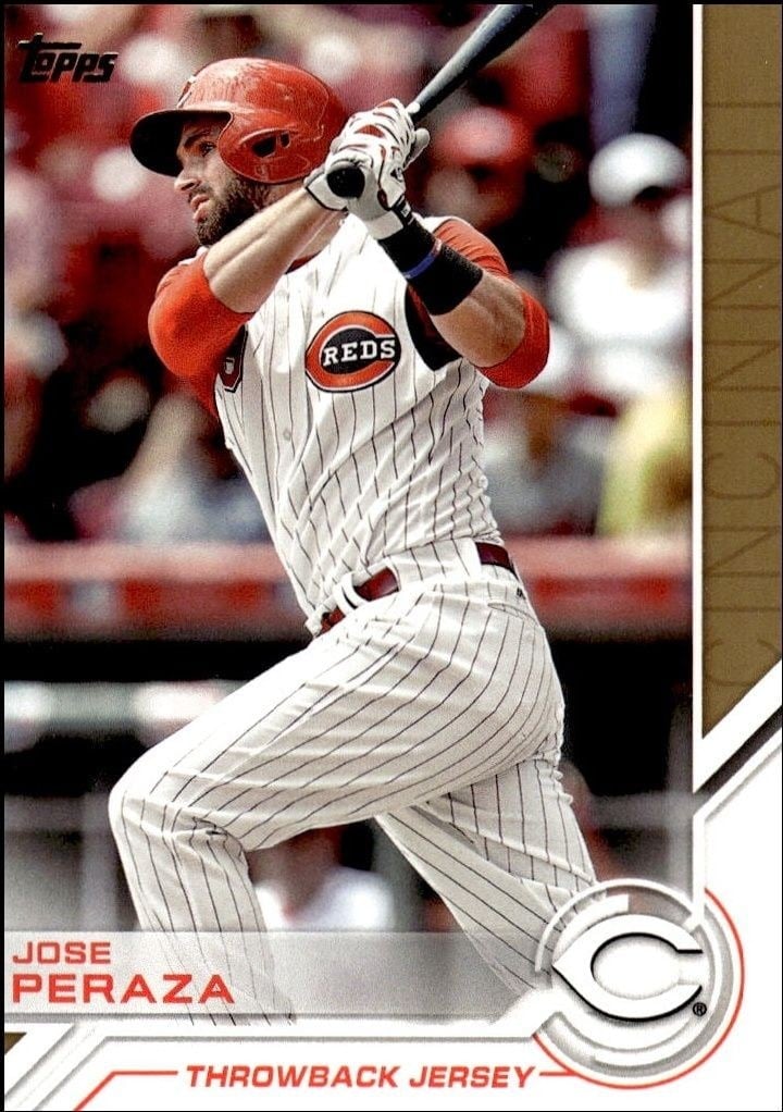 Jose Peraza 2017 Topps #S-42 Baseball Trading Card - Front 2017 Topps Jose Peraza #S-42 baseball trading card front