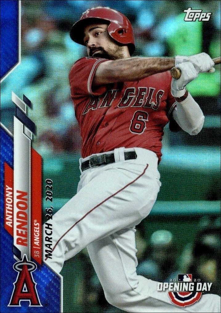 Anthony Rendon 2020 Topps Opening Day #86 Baseball Trading Card - Front 2020 Topps Opening Day Anthony Rendon #86 baseball trading card front