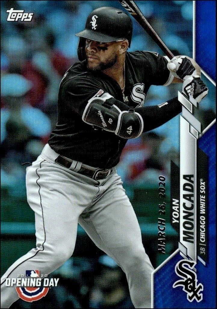 Yoan Moncada 2020 Topps Opening Day #118 Baseball Trading Card - Front 2020 Topps Opening Day Yoan Moncada #118 baseball trading card front
