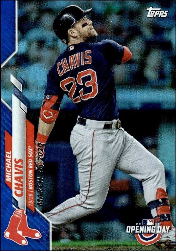 Michael Chavis 2020 Topps #140 Baseball Trading Card - Front 2020 Topps Michael Chavis #140 baseball trading card front
