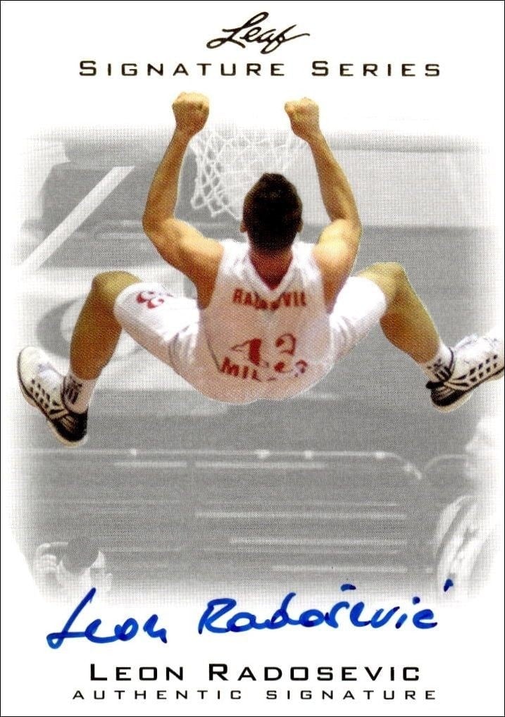 Leon Radosevic 2012 Leaf Signature Series #BA-LR1 Baseball Trading Card - Front 2012 Leaf Signature Series Leon Radosevic #BA-LR1 baseball trading card front
