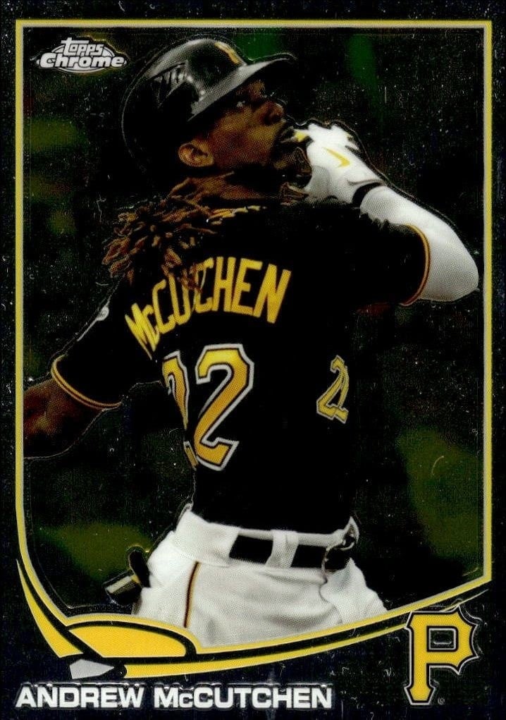 Andrew McCutchen 2013 Topps Chrome #49 Baseball Trading Card - Front 2013 Topps Chrome Andrew McCutchen #49 baseball trading card front