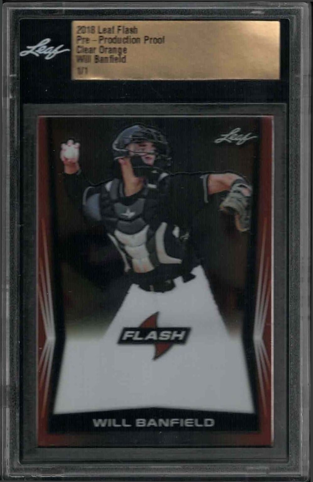 Will Banfield 2018 Leaf Flash #NAA Baseball Trading Card - Front 2018 Leaf Flash Will Banfield #NAA baseball trading card front