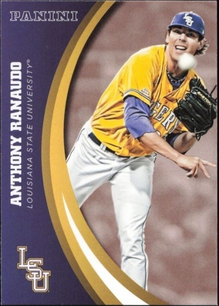 Anthony Ranaudo 2015 Panini Lsu Tigers #72 Baseball Trading Card - Front 2015 Panini Lsu Tigers Anthony Ranaudo #72 baseball trading card front