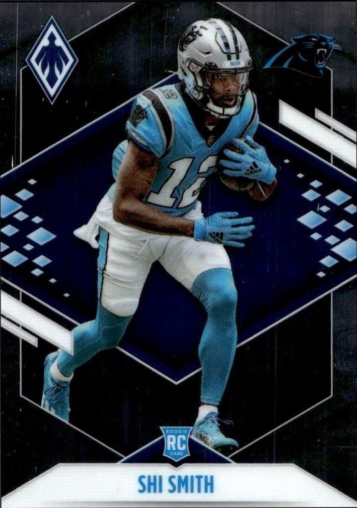 Shi Smith 2021 Panini Phoenix #199 Football Trading Card - Front 2021 Panini Phoenix Shi Smith #199 football trading card front