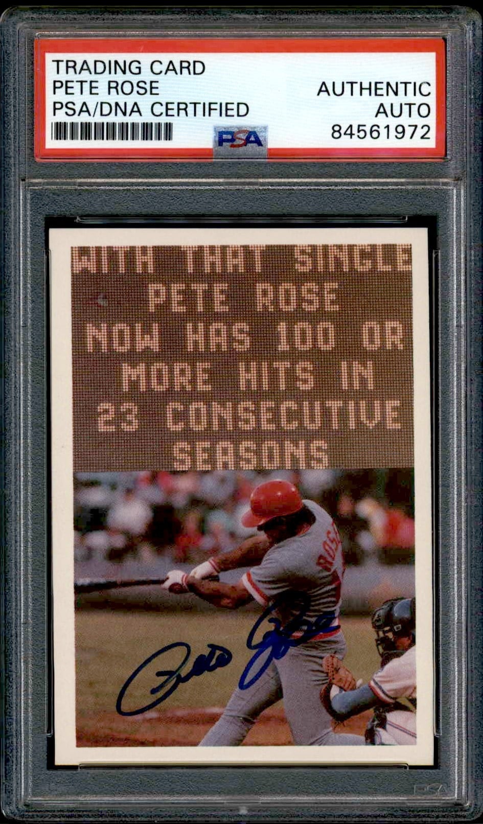 Pete Rose 1982 Topps #120 Baseball Trading Card - Front 1982 Topps Pete Rose #120 baseball trading card front