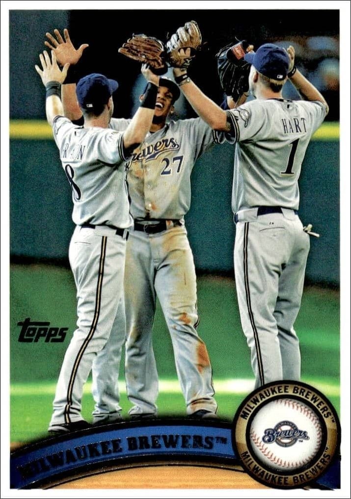 2011 Topps Series 1 Milwaukee Brewers #187 trading card