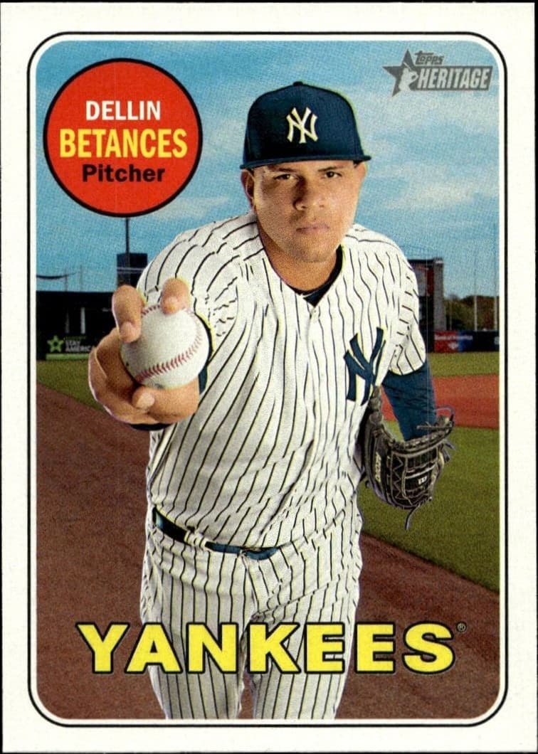 2018 Topps Heritage Dellin Betances #289 trading card