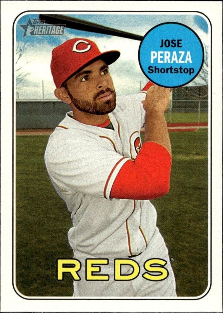2018 Topps Heritage Jose Peraza #279 trading card