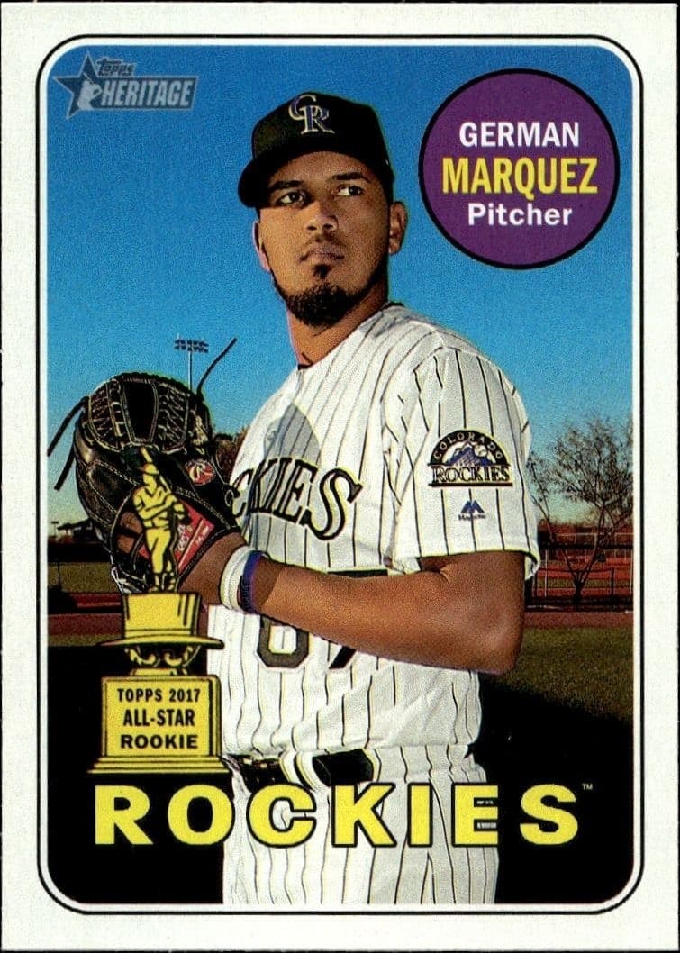 2018 Topps Heritage German Marquez #348 trading card