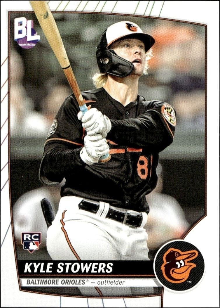 Kyle Stowers 2023 Topps Big League #19 Baseball Trading Card - Front 2023 Topps Big League Kyle Stowers #19 baseball trading card front