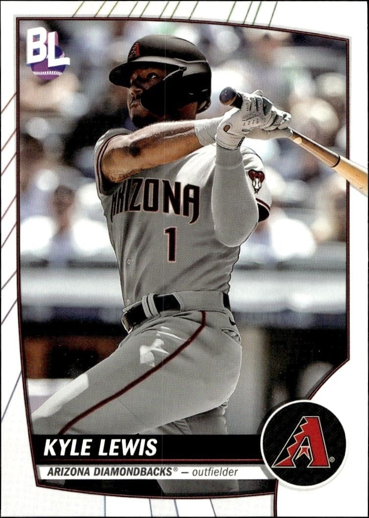 Kyle Lewis 2023 Topps Big League #142 Baseball Trading Card - Front 2023 Topps Big League Kyle Lewis #142 baseball trading card front
