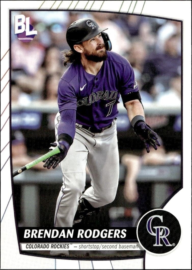 Brendan Rodgers 2023 Topps Big League #191 Baseball Trading Card - Front 2023 Topps Big League Brendan Rodgers #191 baseball trading card front