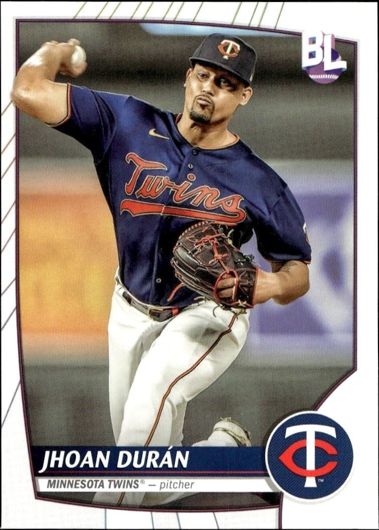 Jhoan Duran 2023 Topps Big League #33 Baseball Trading Card - Front 2023 Topps Big League Jhoan Duran #33 baseball trading card front