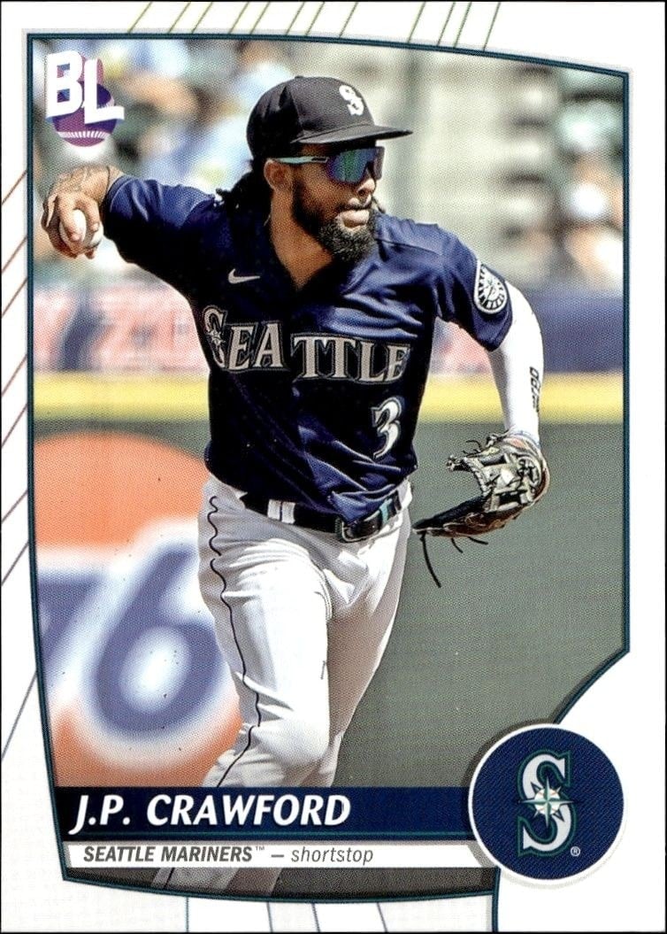 J.P. Crawford 2023 Topps Big League #72 Baseball Trading Card - Front 2023 Topps Big League J.P. Crawford #72 baseball trading card front