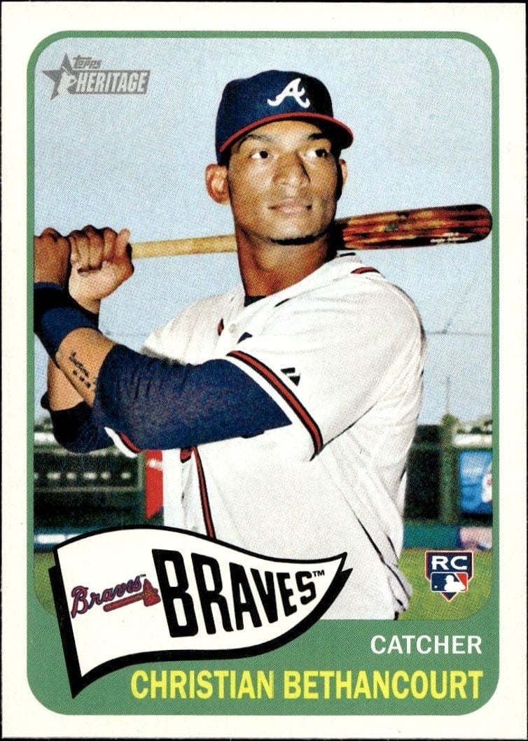 Christian Bethancourt 2014 Topps Heritage High Number #H567 Baseball Trading Card - Front 2014 Topps Heritage High Number Christian Bethancourt #H567 baseball trading card front