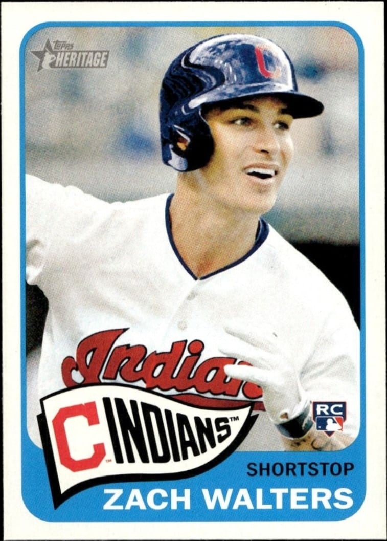 Zach Walters 2014 Topps Heritage High Number #H573 Baseball Trading Card - Front 2014 Topps Heritage High Number Zach Walters #H573 baseball trading card front