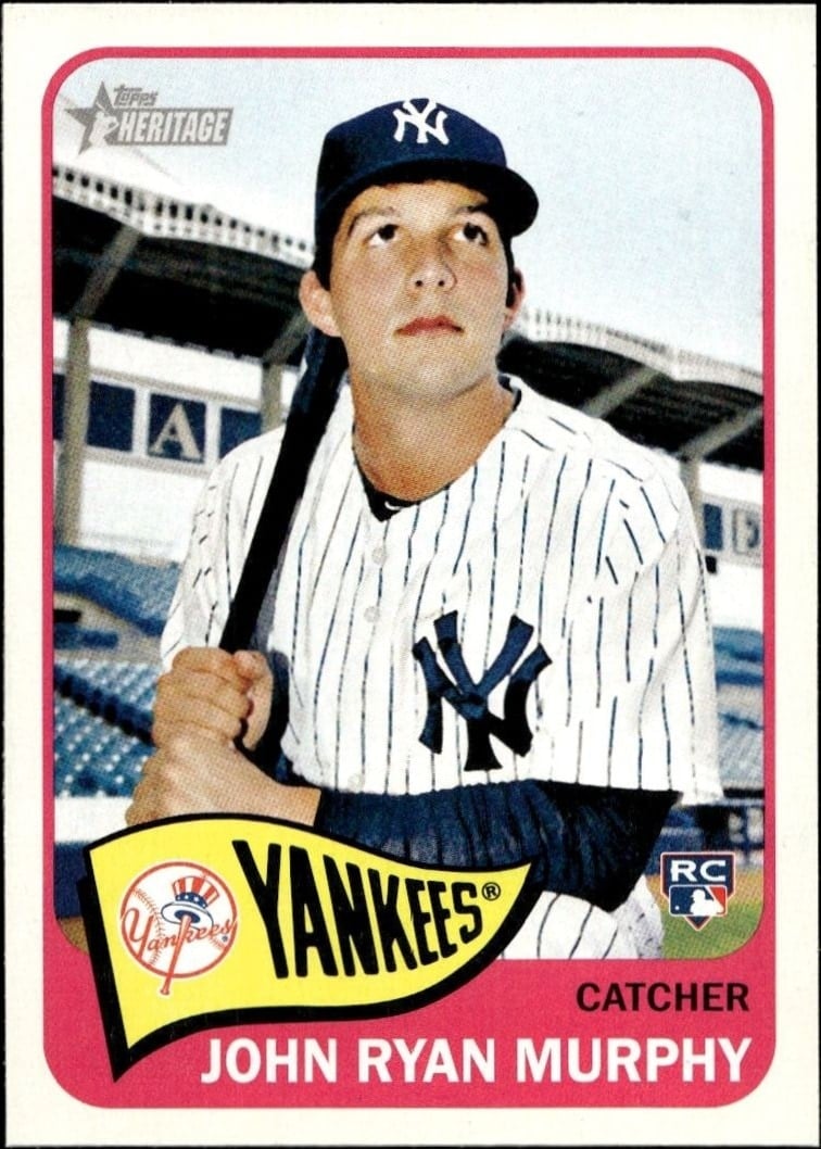 John Ryan Murphy 2014 Topps Heritage High Number #H531 Baseball Trading Card - Front 2014 Topps Heritage High Number John Ryan Murphy #H531 baseball trading card front