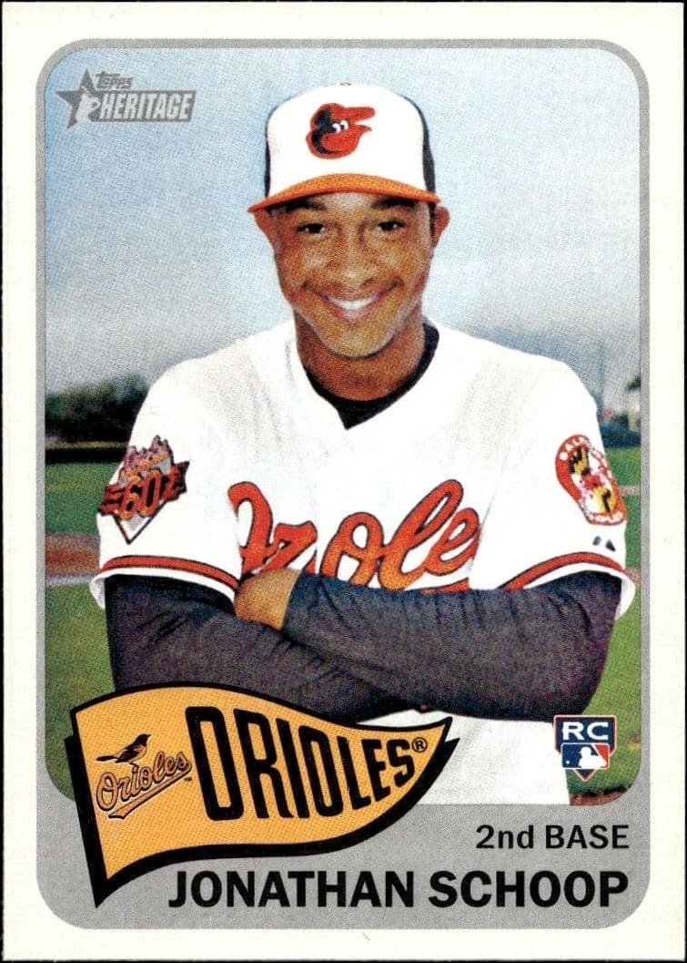 2014 Topps Heritage High Number Jonathan Schoop #H505 trading card