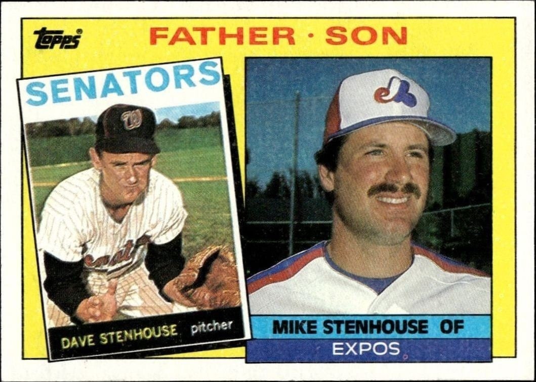 Dave Stenhouse 1985 Topps #141 Baseball Trading Card - Front 1985 Topps Dave Stenhouse #141 baseball trading card front