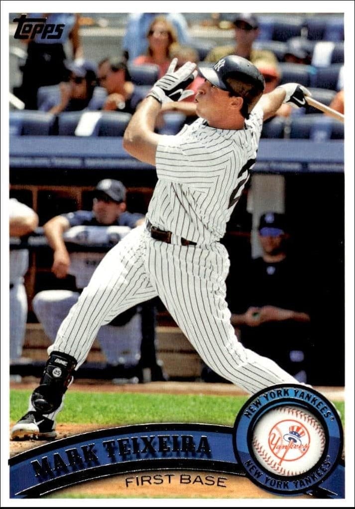 Mark Teixeira 2011 Topps Series 2 #450 Baseball Trading Card - Front 2011 Topps Series 2 Mark Teixeira #450 baseball trading card front