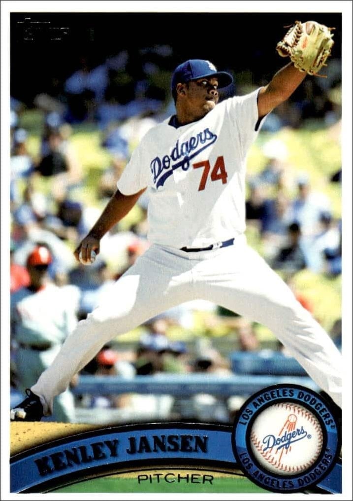 Kenley Jansen 2011 Topps Series 2 #388 Baseball Trading Card - Front 2011 Topps Series 2 Kenley Jansen #388 baseball trading card front