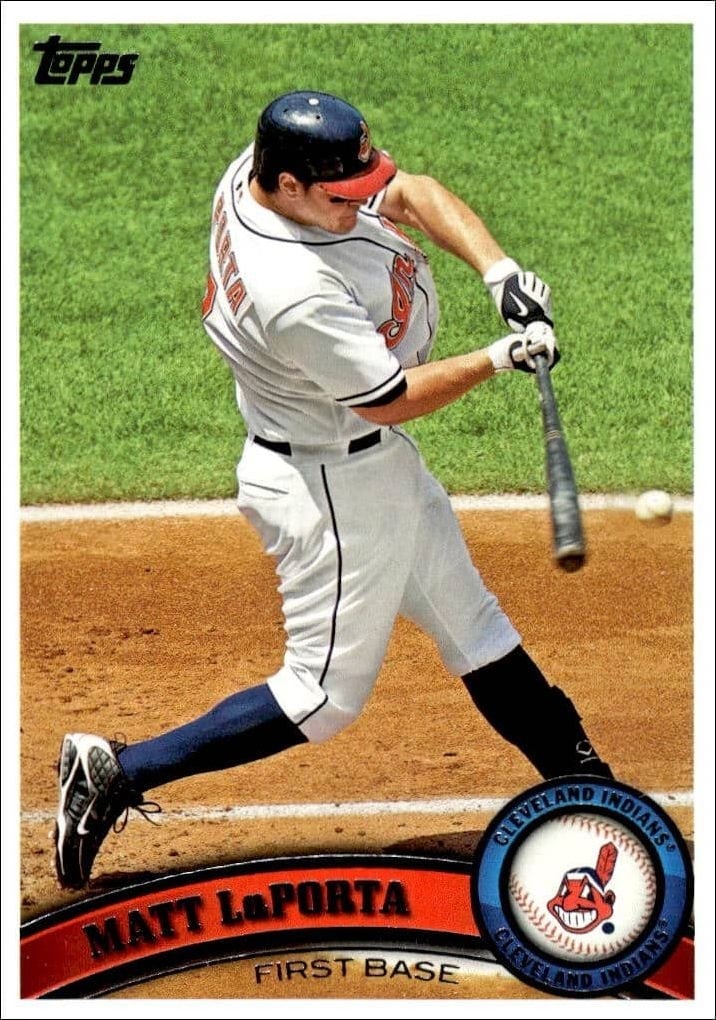 Matt LaPorta 2011 Topps Series 2 #476 Baseball Trading Card - Front 2011 Topps Series 2 Matt LaPorta #476 baseball trading card front