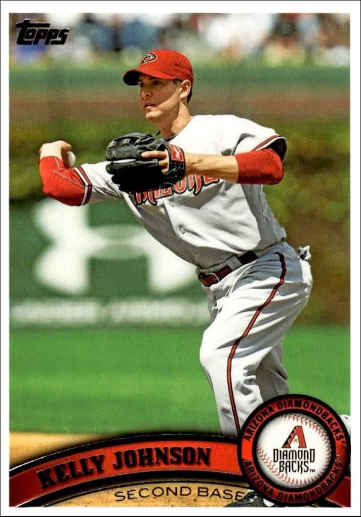 Kelly Johnson 2011 Topps Series 2 #419 Baseball Trading Card - Front 2011 Topps Series 2 Kelly Johnson #419 baseball trading card front