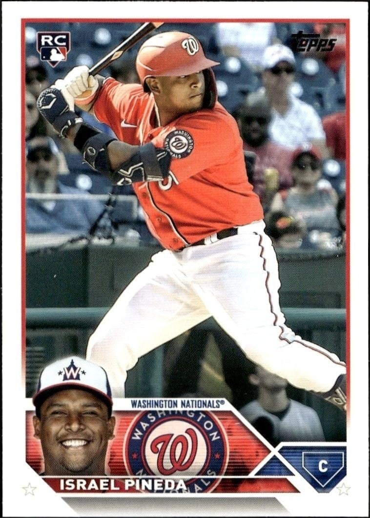 Israel Pineda 2023 Topps Series 2 #447 Baseball Trading Card - Front 2023 Topps Series 2 Israel Pineda #447 baseball trading card front