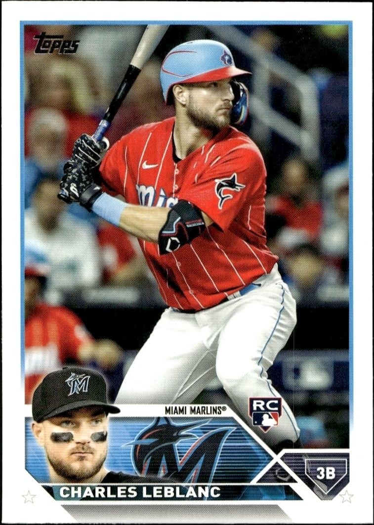 Charles Leblanc 2023 Topps Series 2 #446 Baseball Trading Card - Front 2023 Topps Series 2 Charles Leblanc #446 baseball trading card front