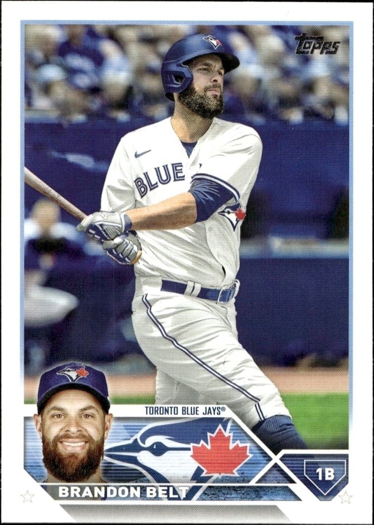 Brandon Belt 2023 Topps Series 2 #438 Baseball Trading Card - Front 2023 Topps Series 2 Brandon Belt #438 baseball trading card front