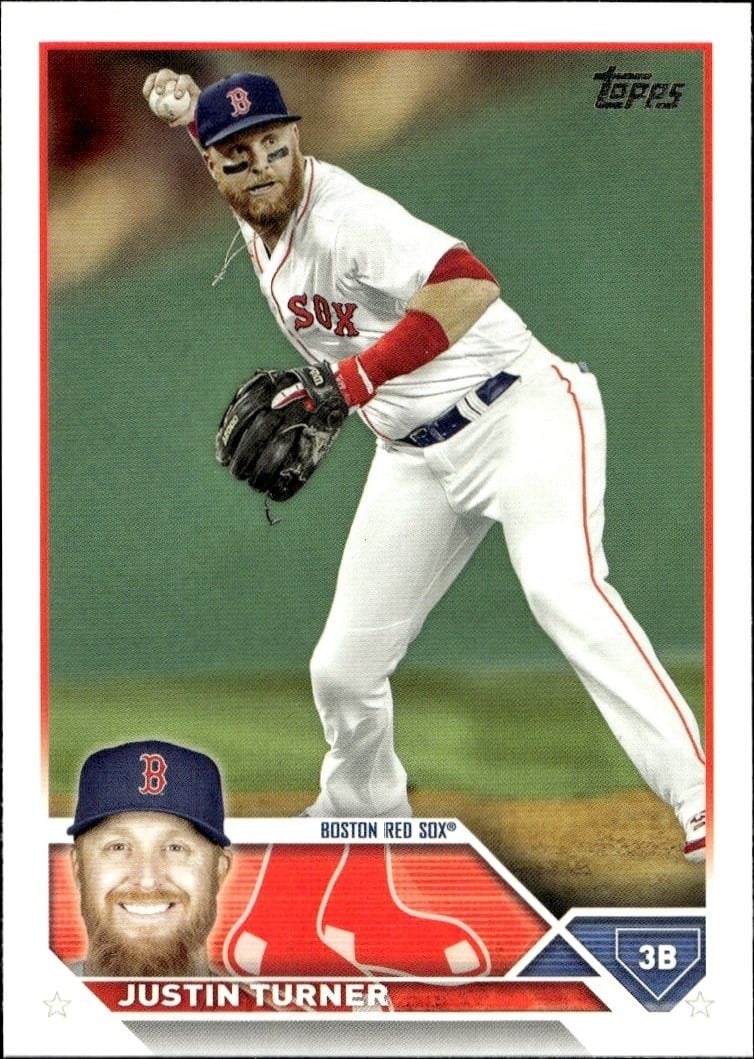Justin Turner 2023 Topps Series 2 #403 Baseball Trading Card - Front 2023 Topps Series 2 Justin Turner #403 baseball trading card front