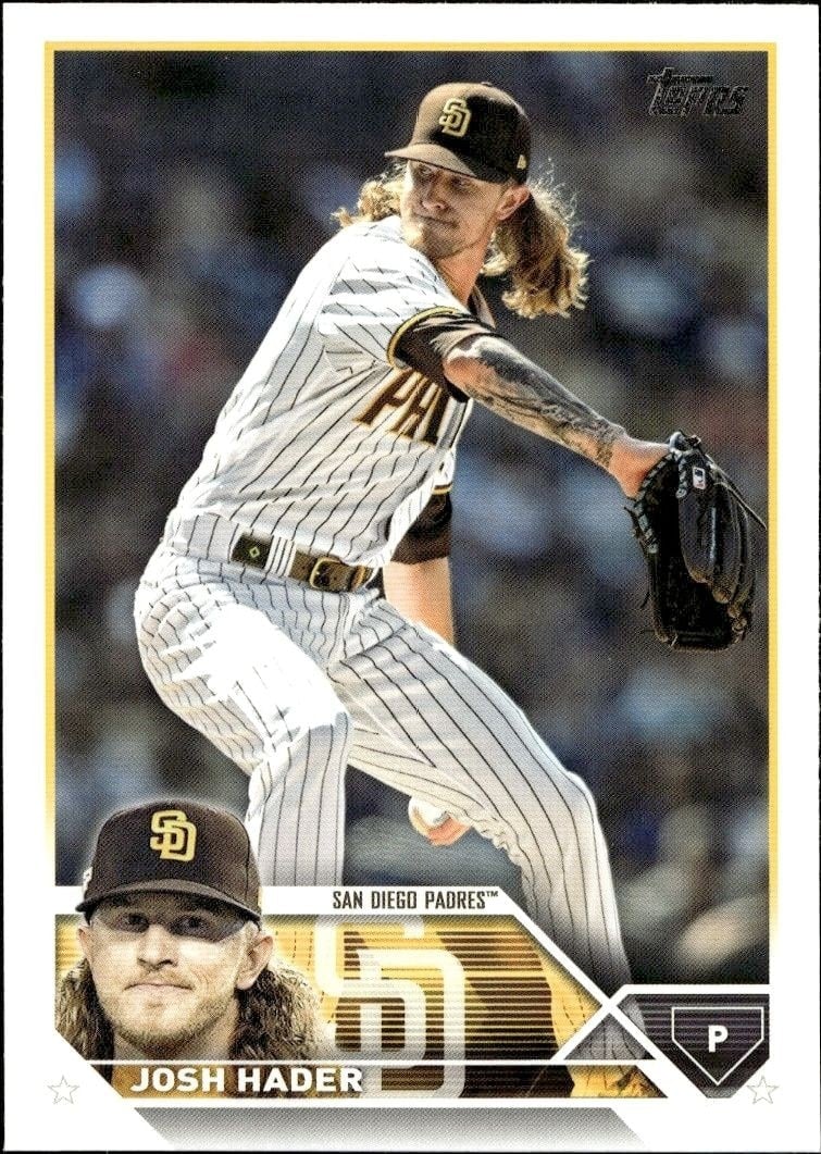 Josh Hader 2023 Topps Series 2 #392 Baseball Trading Card - Front 2023 Topps Series 2 Josh Hader #392 baseball trading card front