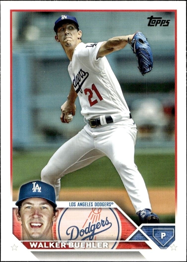 Walker Buehler 2023 Topps Series 2 #391 Baseball Trading Card - Front 2023 Topps Series 2 Walker Buehler #391 baseball trading card front
