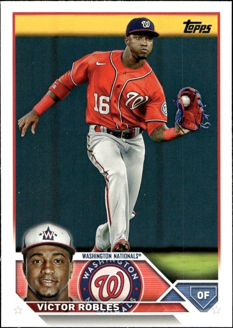 Victor Robles 2023 Topps Series 2 #389 Baseball Trading Card - Front 2023 Topps Series 2 Victor Robles #389 baseball trading card front
