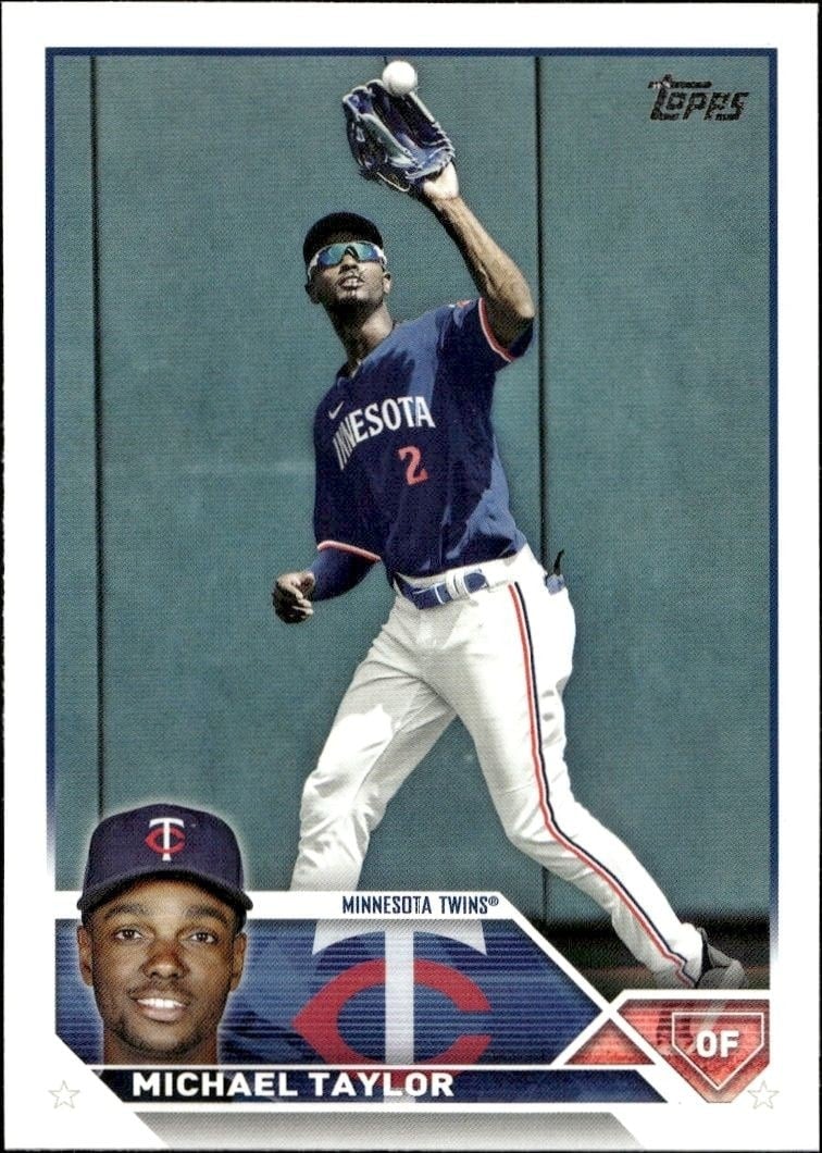 Michael Taylor 2023 Topps Series 2 #374 Baseball Trading Card - Front 2023 Topps Series 2 Michael Taylor #374 baseball trading card front