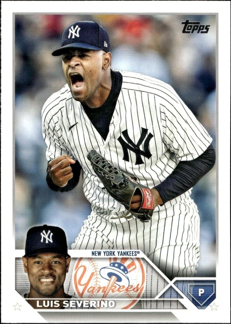 Luis Severino 2023 Topps Series 2 #349 Baseball Trading Card - Front 2023 Topps Series 2 Luis Severino #349 baseball trading card front