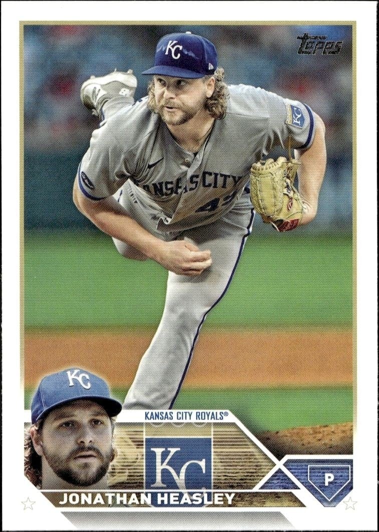 Jonathan Heasley 2023 Topps Series 2 #346 Baseball Trading Card - Front 2023 Topps Series 2 Jonathan Heasley #346 baseball trading card front