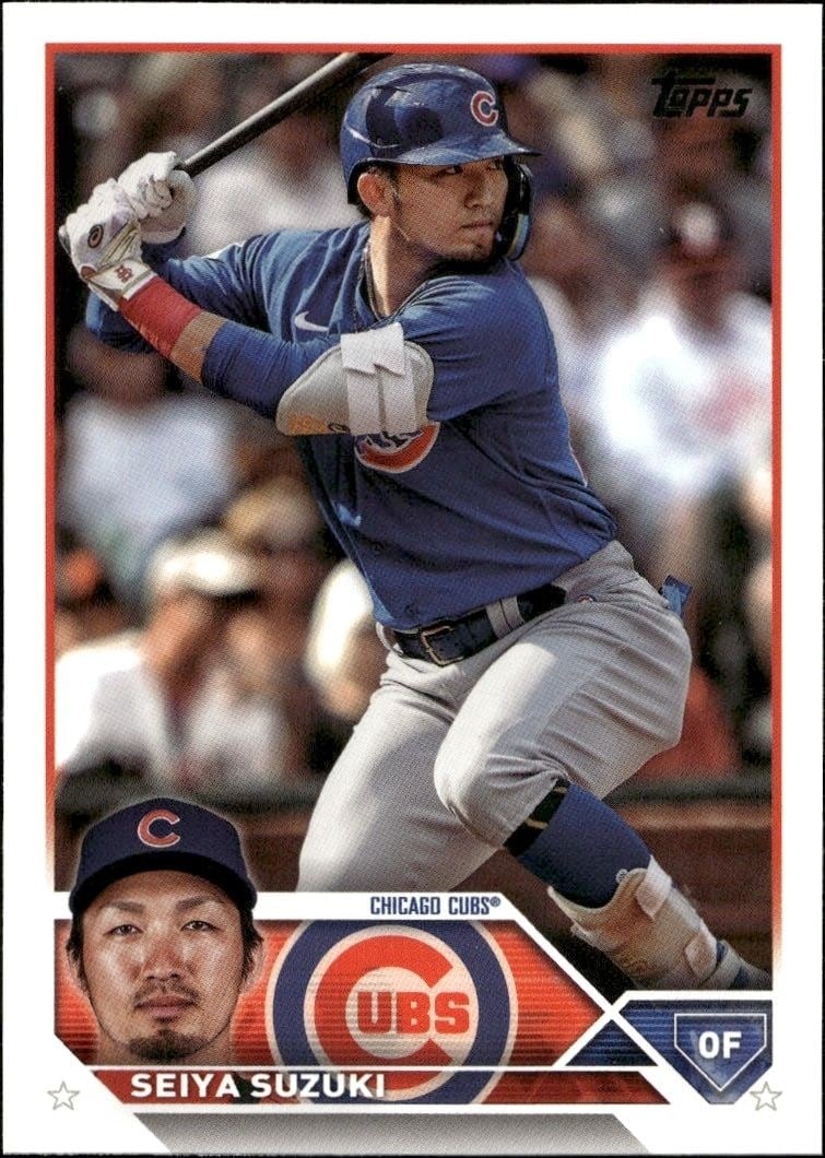 Seiya Suzuki 2023 Topps #183 Baseball Trading Card - Front 2023 Topps Seiya Suzuki #183 baseball trading card front