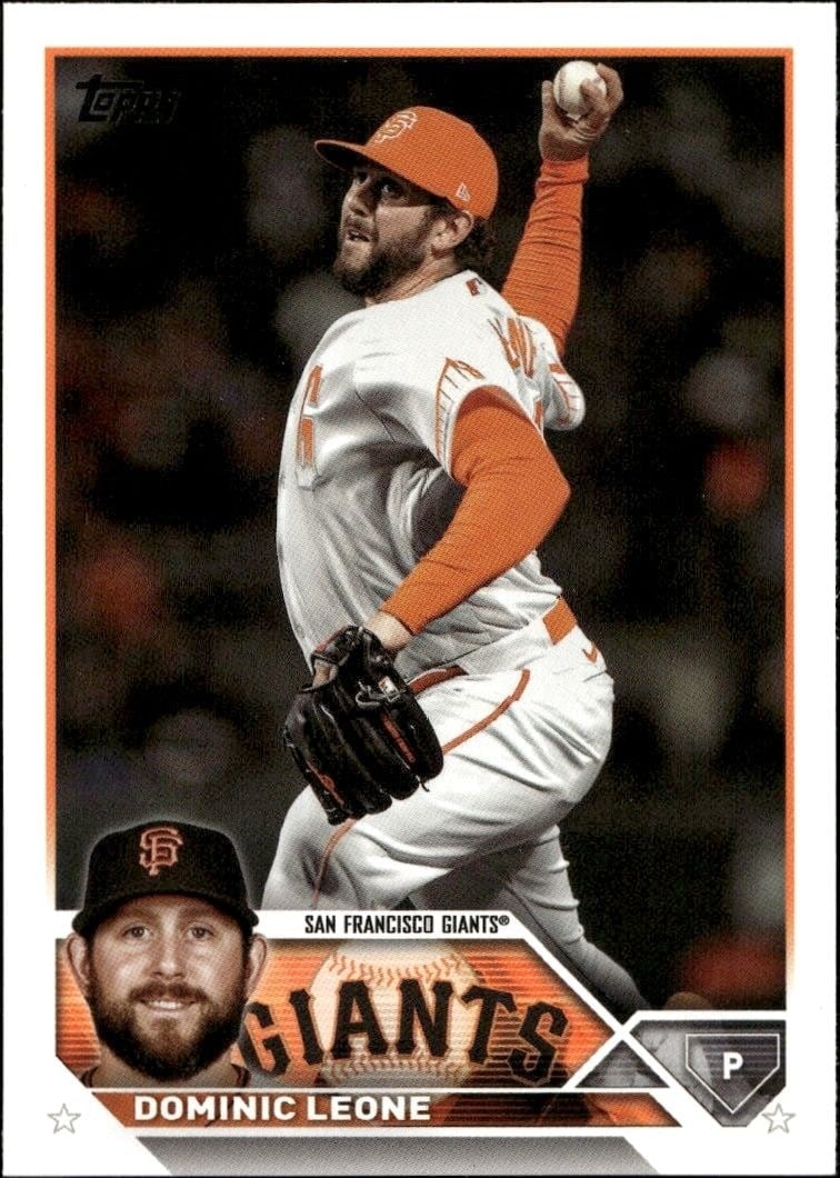 Dominic Leone 2023 Topps #180 Baseball Trading Card - Front 2023 Topps Dominic Leone #180 baseball trading card front