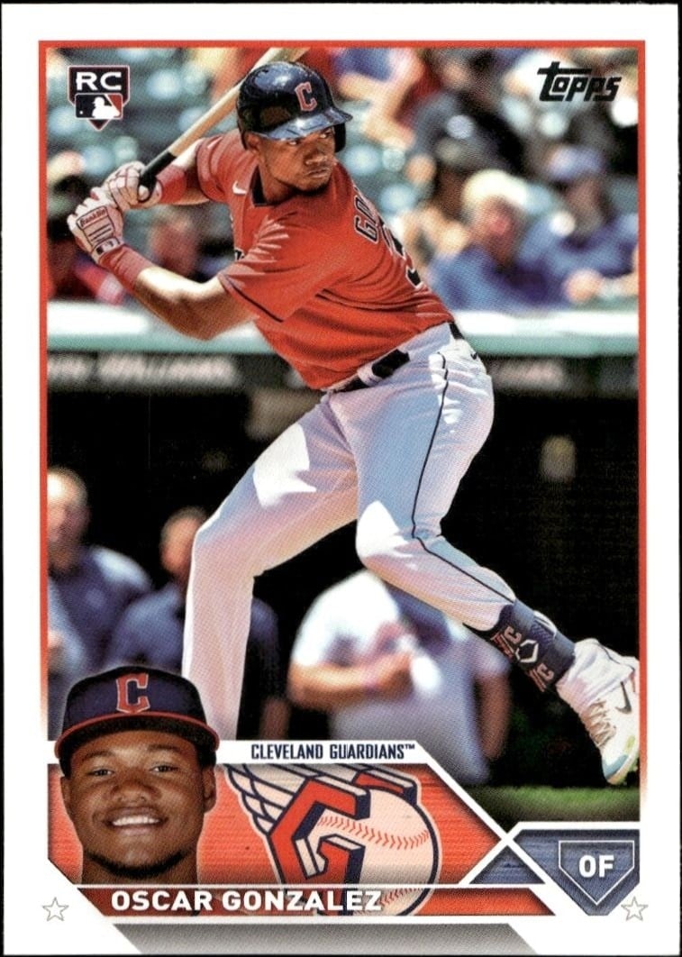 2023 Topps Series 1 Oscar Gonzalez #119 trading card