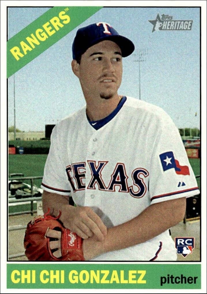 Chi Chi Gonzalez 2015 Topps Heritage High Number #507 Baseball Trading Card - Front 2015 Topps Heritage High Number Chi Chi Gonzalez #507 baseball trading card front