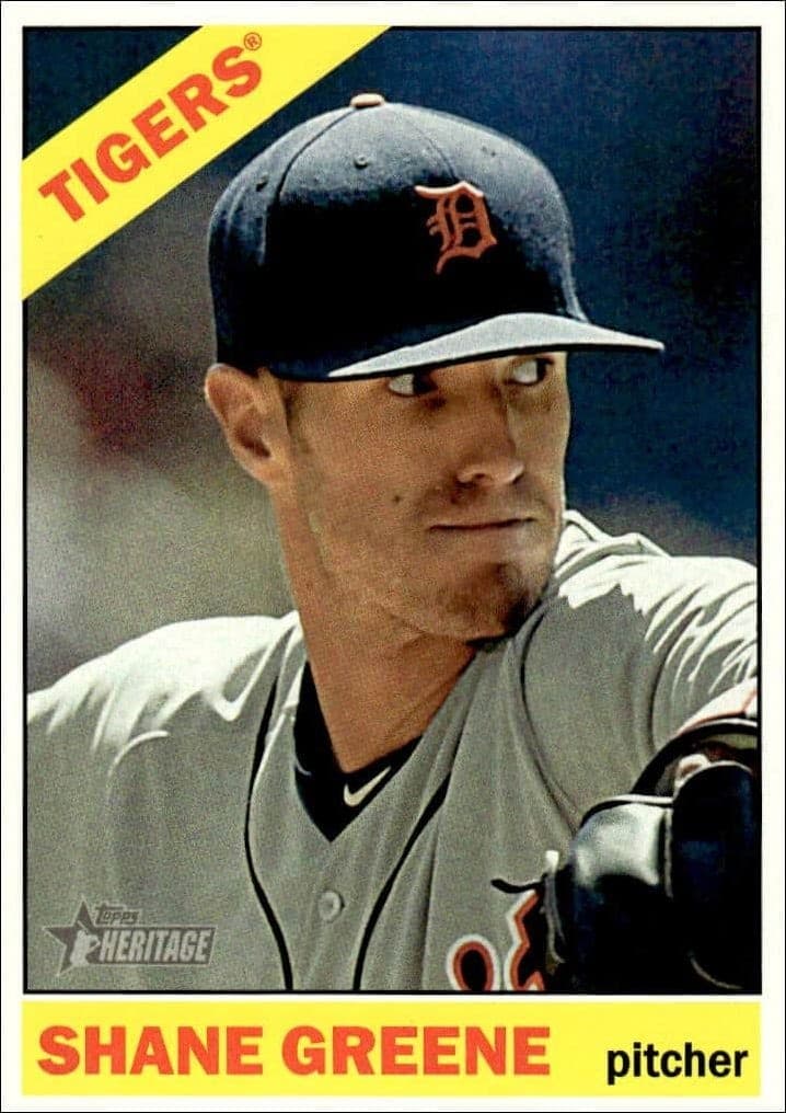 2015 Topps Heritage High Number Shane Greene #521 trading card